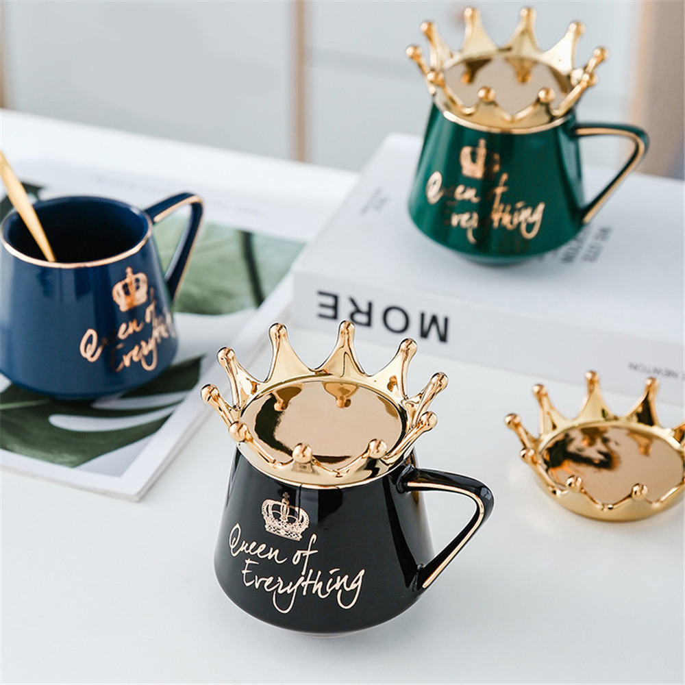 Queen Of Everything Mug with Crown Lid And Spoon - Image 4