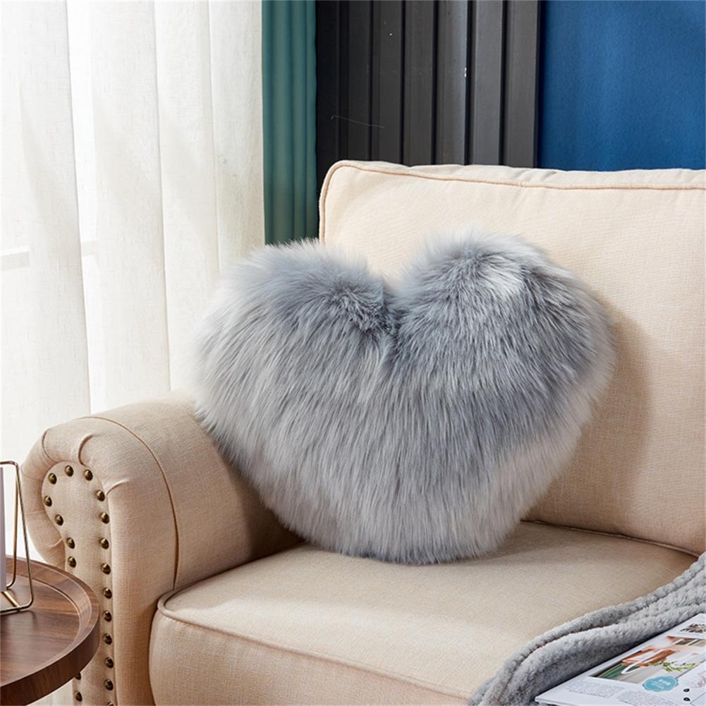Heart-Shaped-Fluffy-Sofa-Cushion-Case-Grey