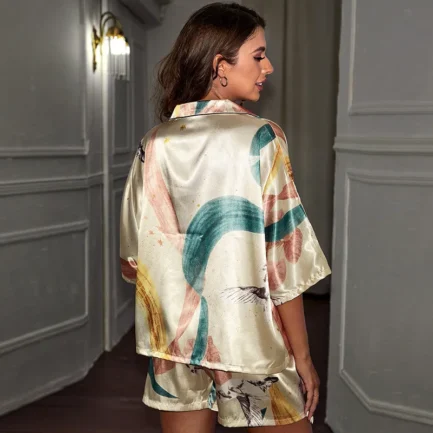 Tropical Summer Silk Pajama