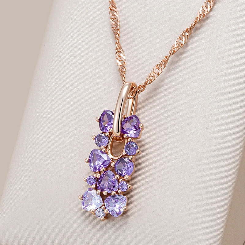 Crystal Flower Pendant Necklace
