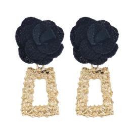 Big Square Hollow Earrings